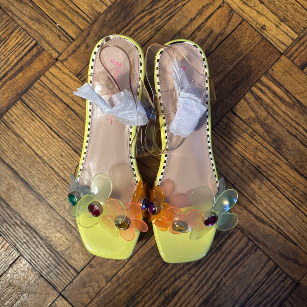 Yellow Floral Women's Shoes